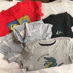 Quiksilver and volcom 3t shirt bundle